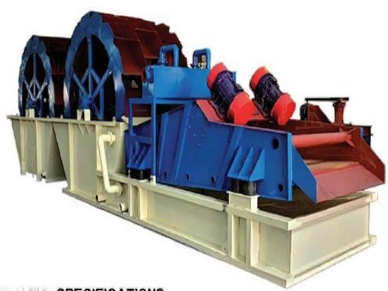 Sand washing  and  dewatering  machine