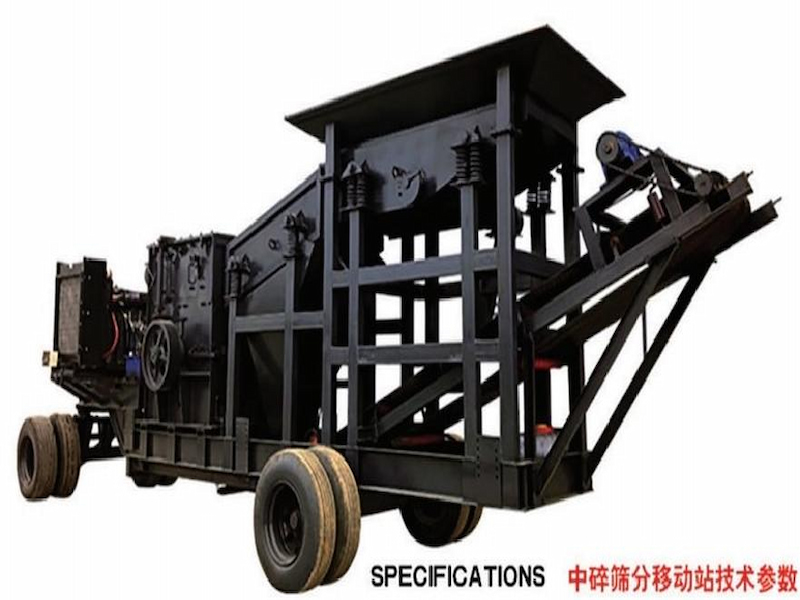 Mobile crushing and screening plant