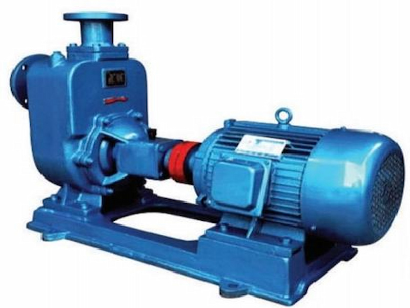 Self  priming  sewage  pump